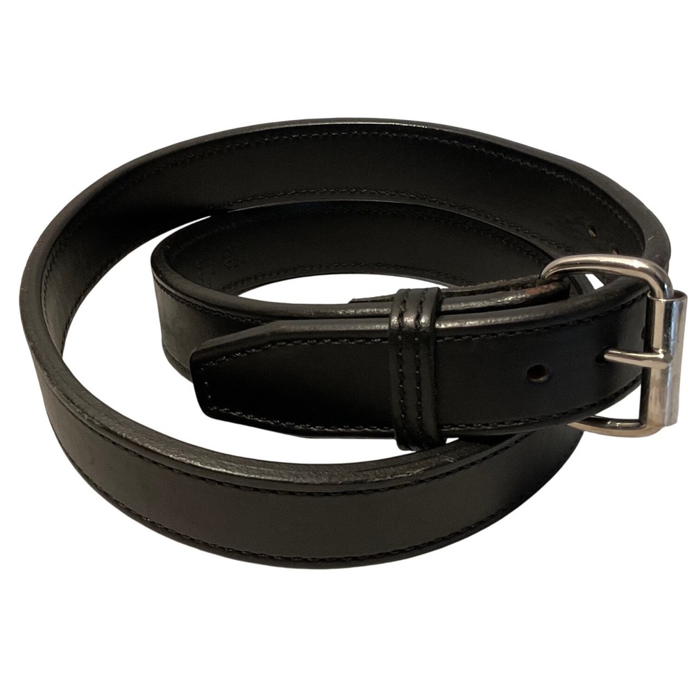 Bigfoot Gun Belts Black Leather Heavy Belt Mens Size 44 Gun belt / 40 Pant USA